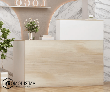 Muebles de recepción tipo counter minimalista personalizado NUEVO