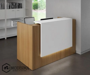 Muebles de recepción tipo counter minimalista personalizado
