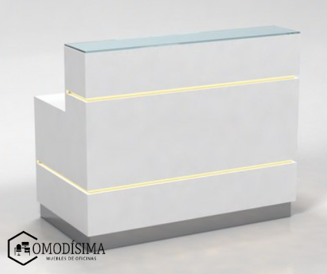 Muebles de recepción tipo counter minimalista personalizado