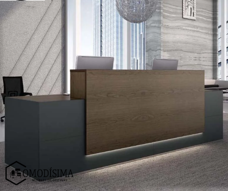 Muebles de recepción tipo counter minimalista personalizado