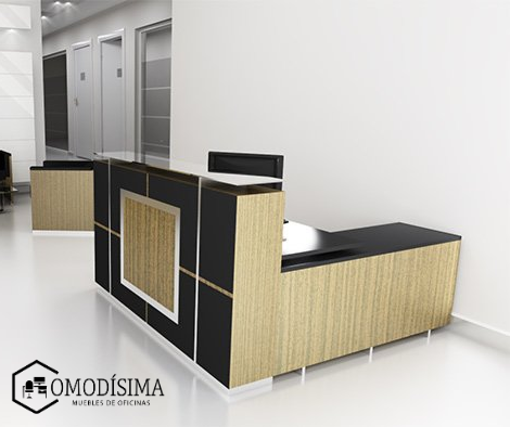 Muebles de recepción tipo counter minimalista personalizado