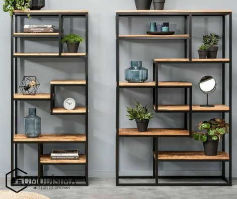 Biblioteca con repisas